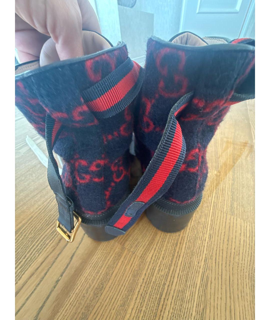 GUCCI Темно-синие ботинки, фото 4