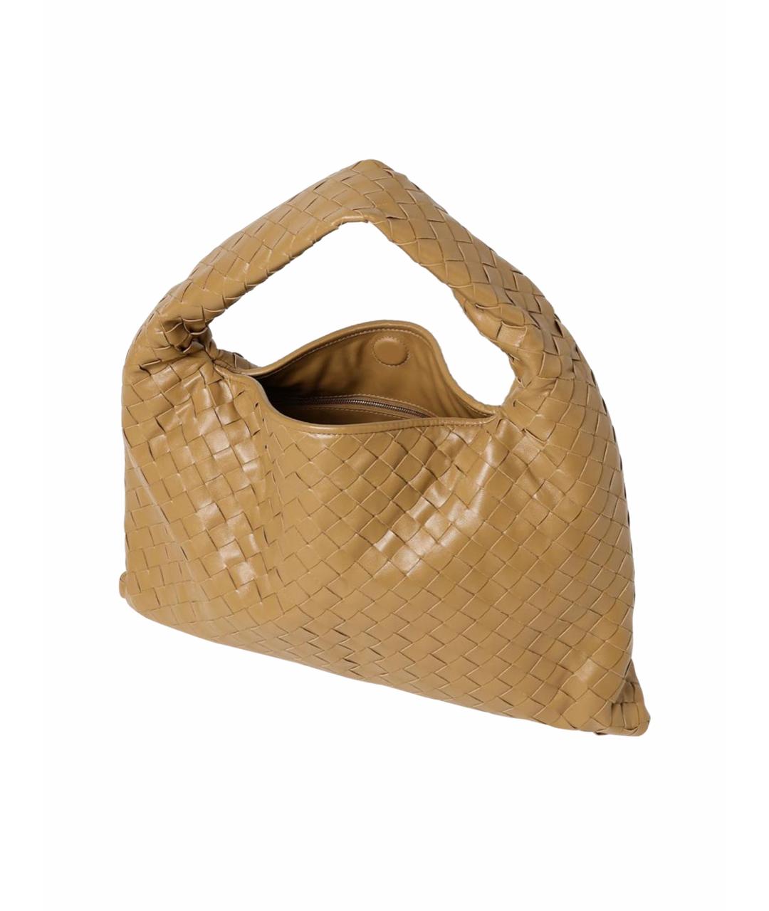BOTTEGA VENETA Бежевая кожаная сумка тоут, фото 1