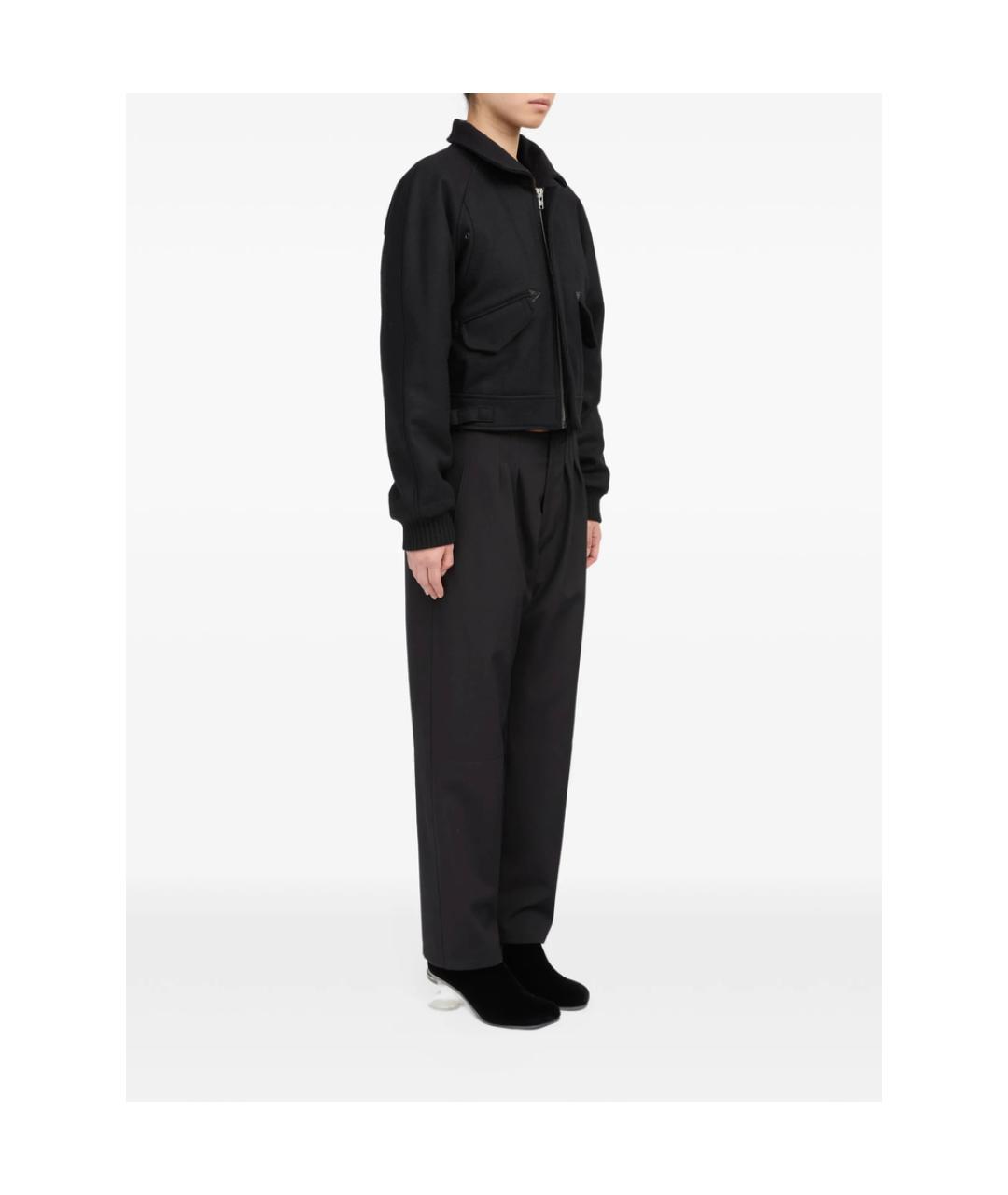 MM6 MAISON MARGIELA Черная шерстяная куртка, фото 5