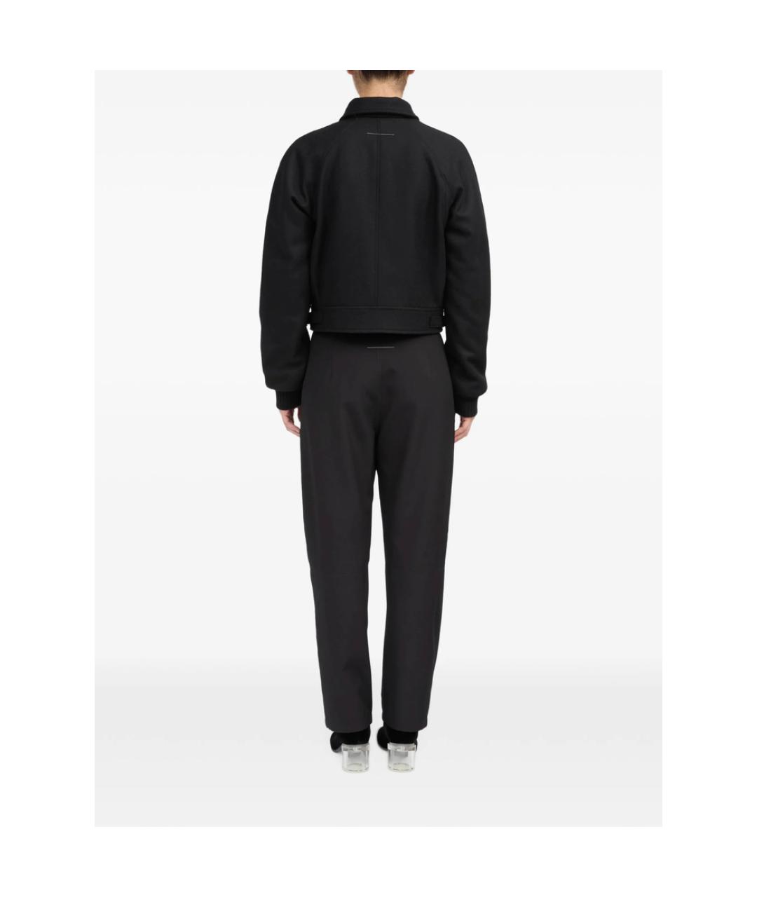 MM6 MAISON MARGIELA Черная шерстяная куртка, фото 3