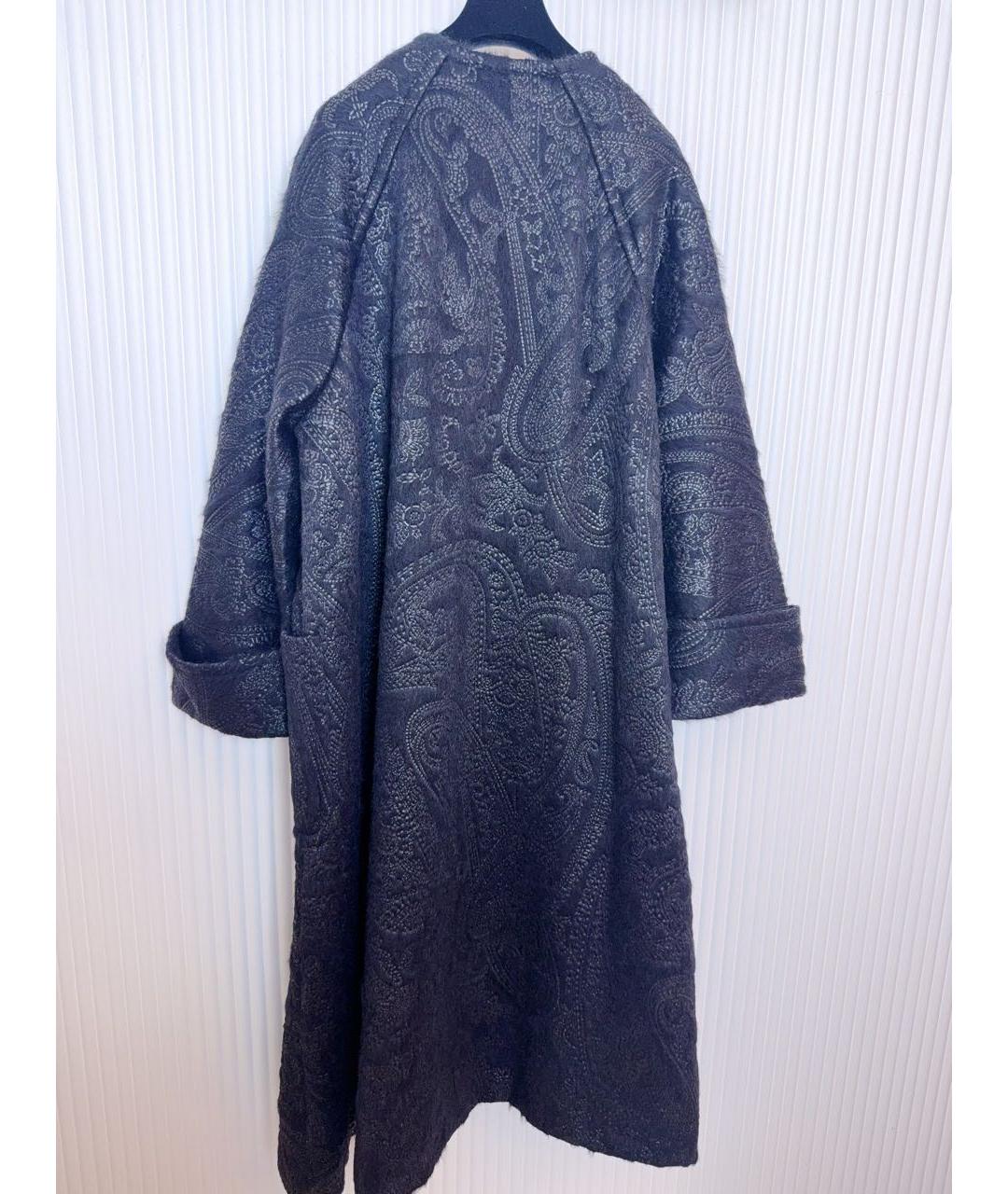 MAX MARA Черное шерстяное пальто, фото 2