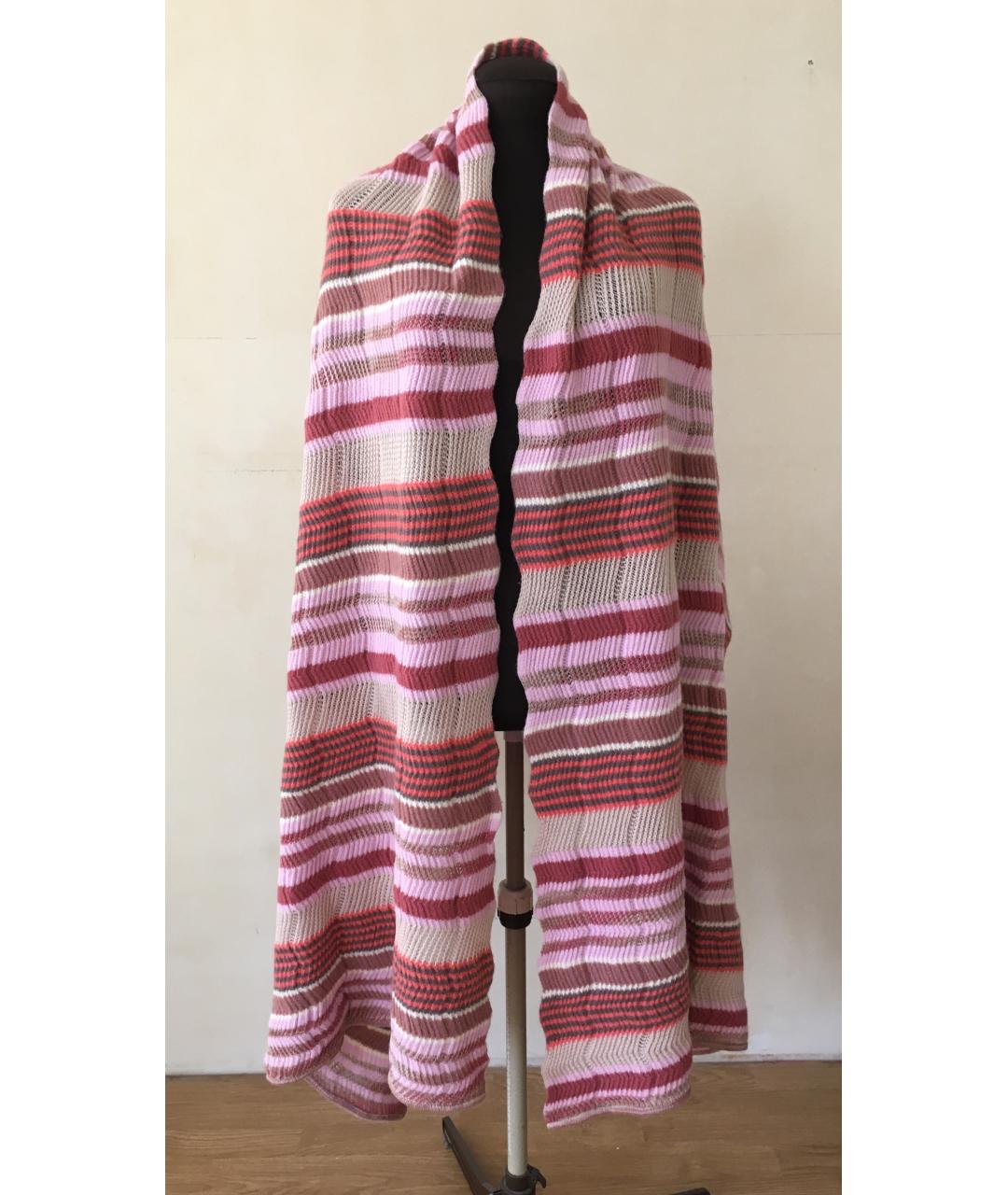 MISSONI Розовый шерстяной шарф, фото 3