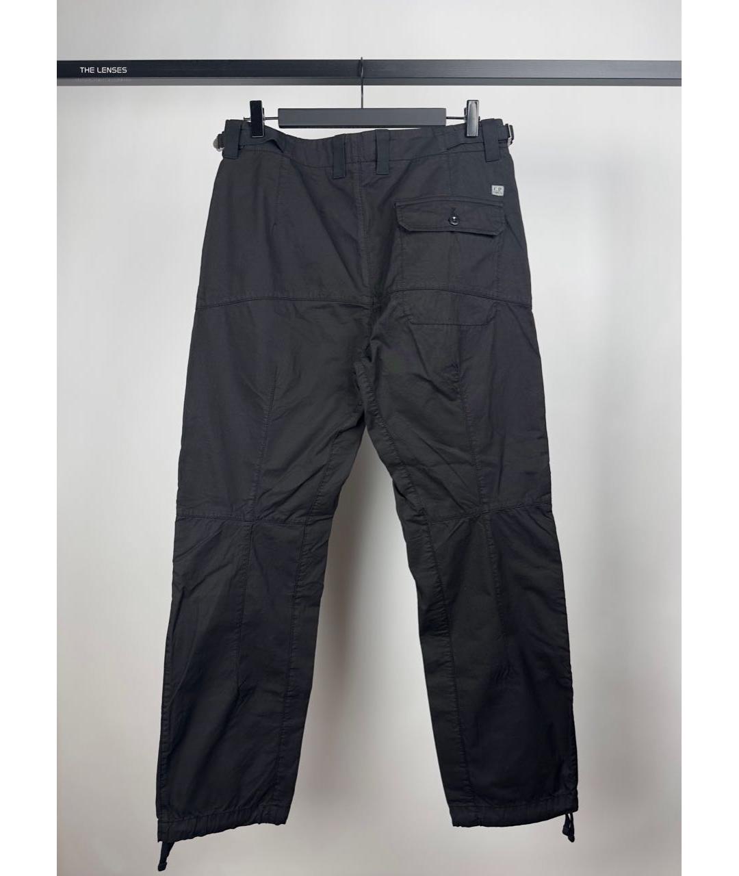 CP COMPANY Черные хлопковые классические брюки, фото 3