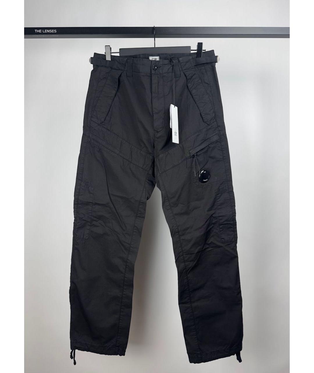 CP COMPANY Черные хлопковые классические брюки, фото 2