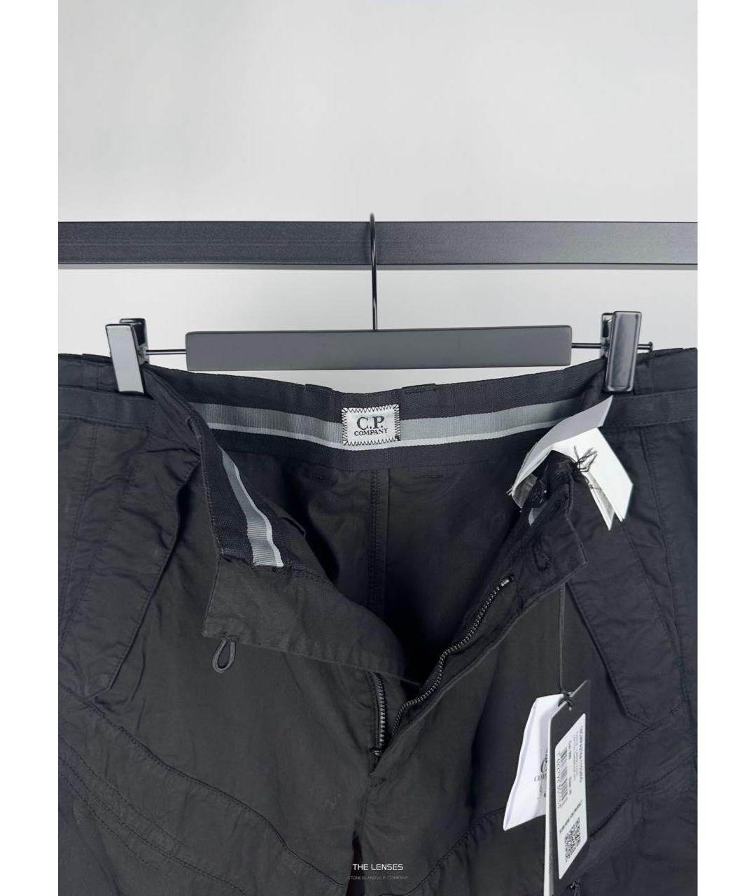 CP COMPANY Черные хлопковые классические брюки, фото 6