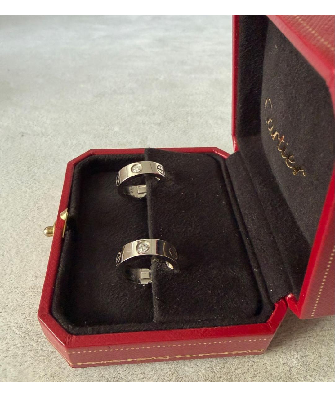 CARTIER Серебряные серьги из белого золота, фото 4