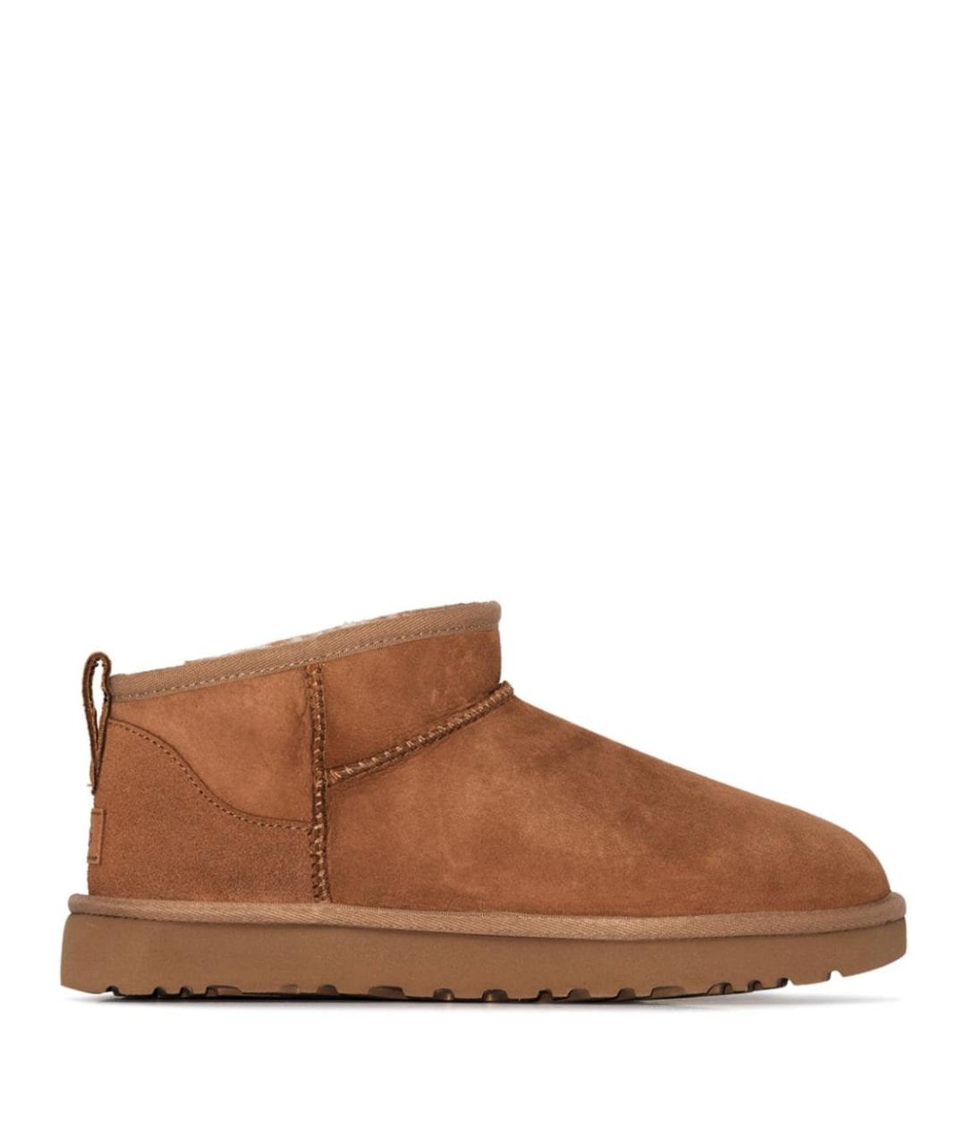 UGG Коричневые замшевые полусапоги, фото 4