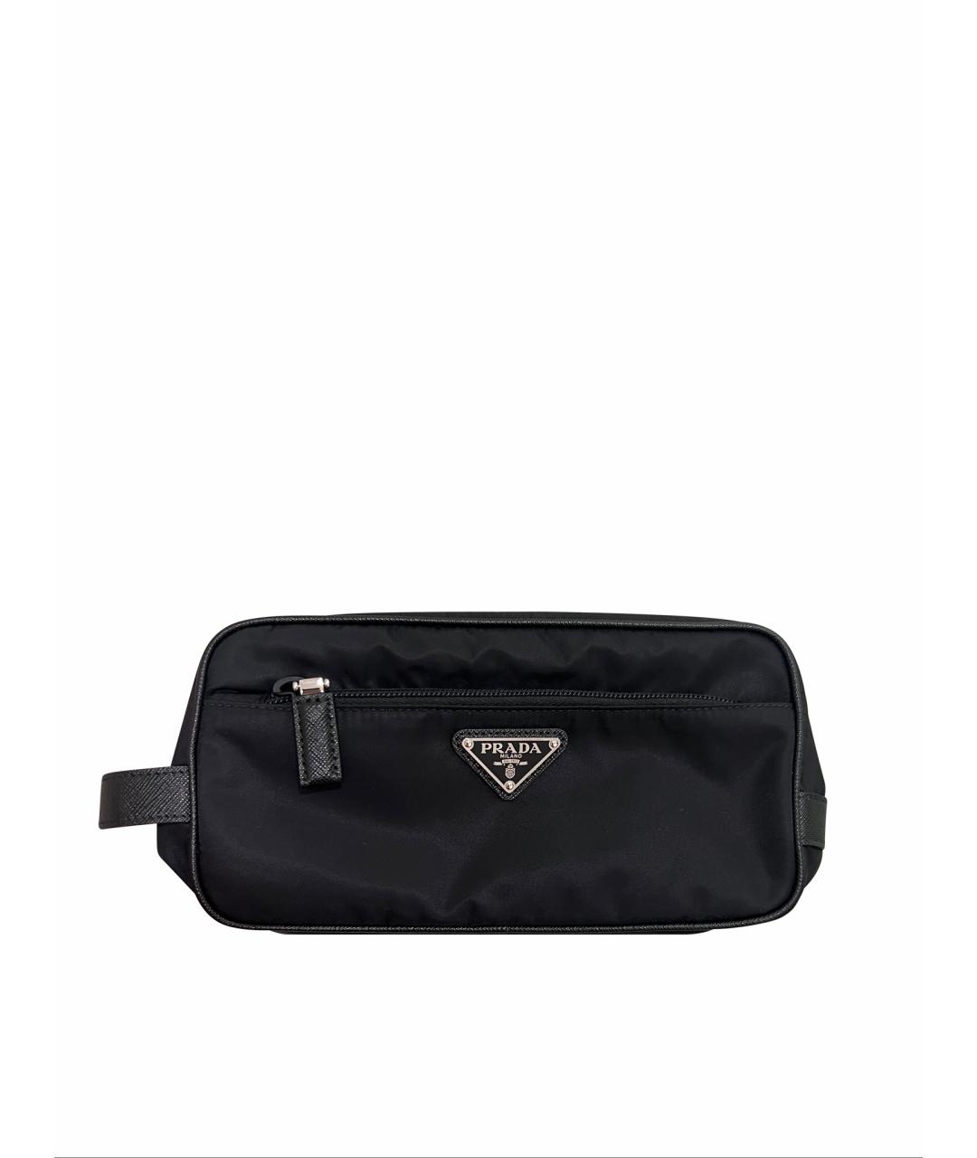 PRADA Черная нейлоновая барсетка, фото 1