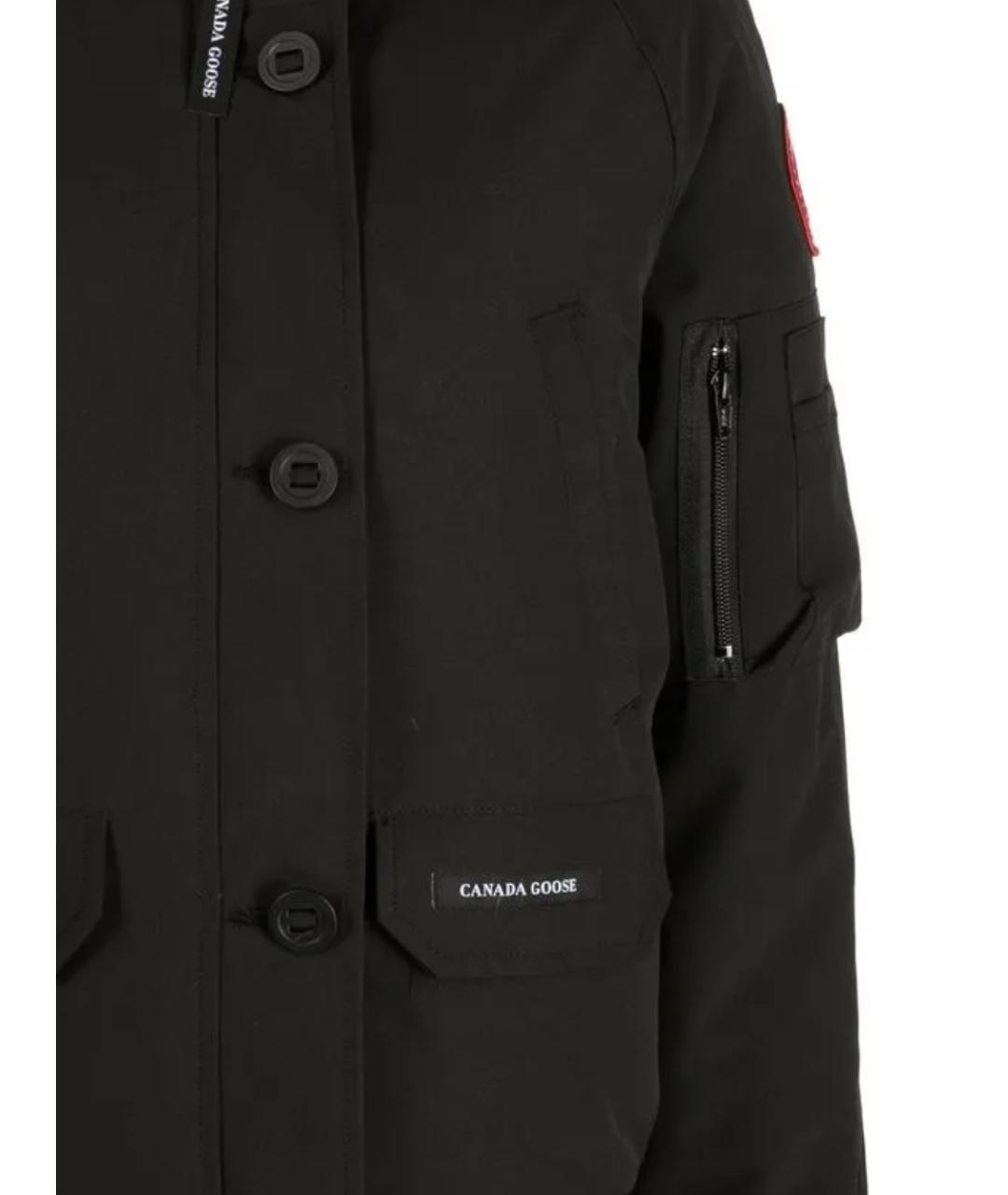 CANADA GOOSE Черная полиэстеровая куртка, фото 3