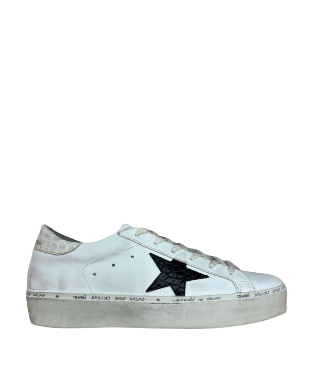 GOLDEN GOOSE Белые кожаные кеды, фото 1