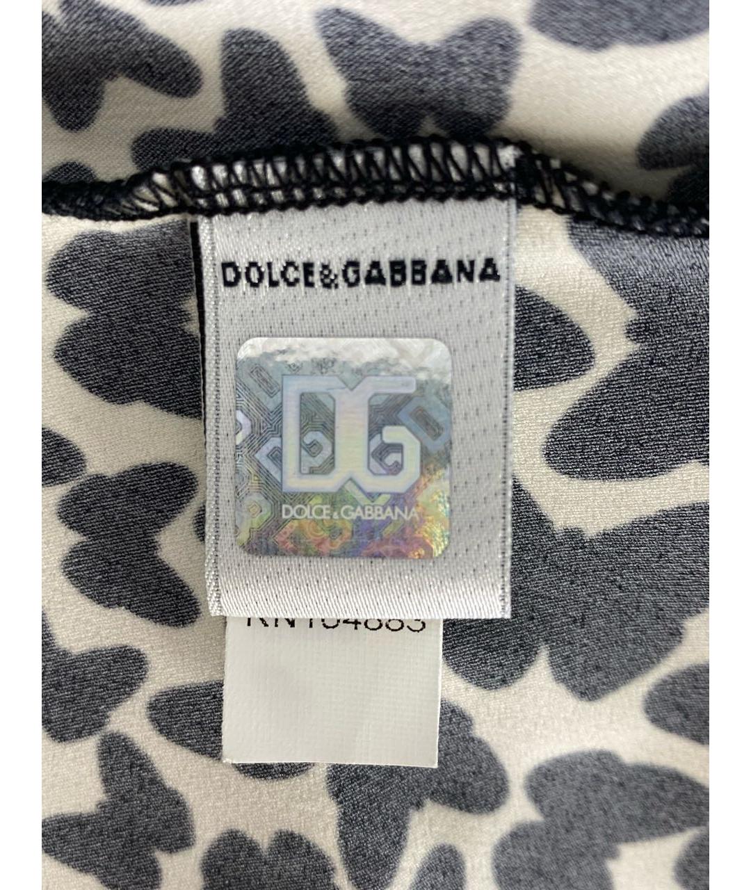 DOLCE&GABBANA Черная полиэстеровая майка, фото 7