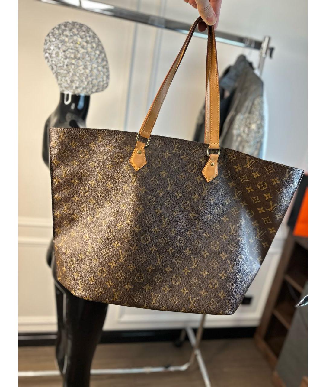 LOUIS VUITTON Коричневая кожаная сумка через плечо, фото 2