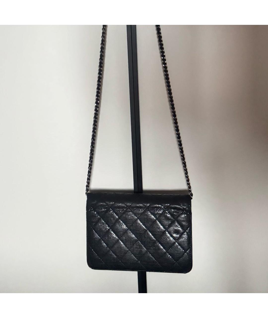 CHANEL Черная сумка через плечо, фото 3