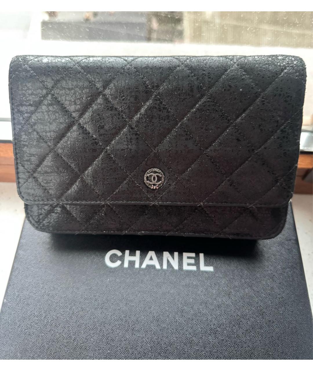 CHANEL Черная сумка через плечо, фото 8