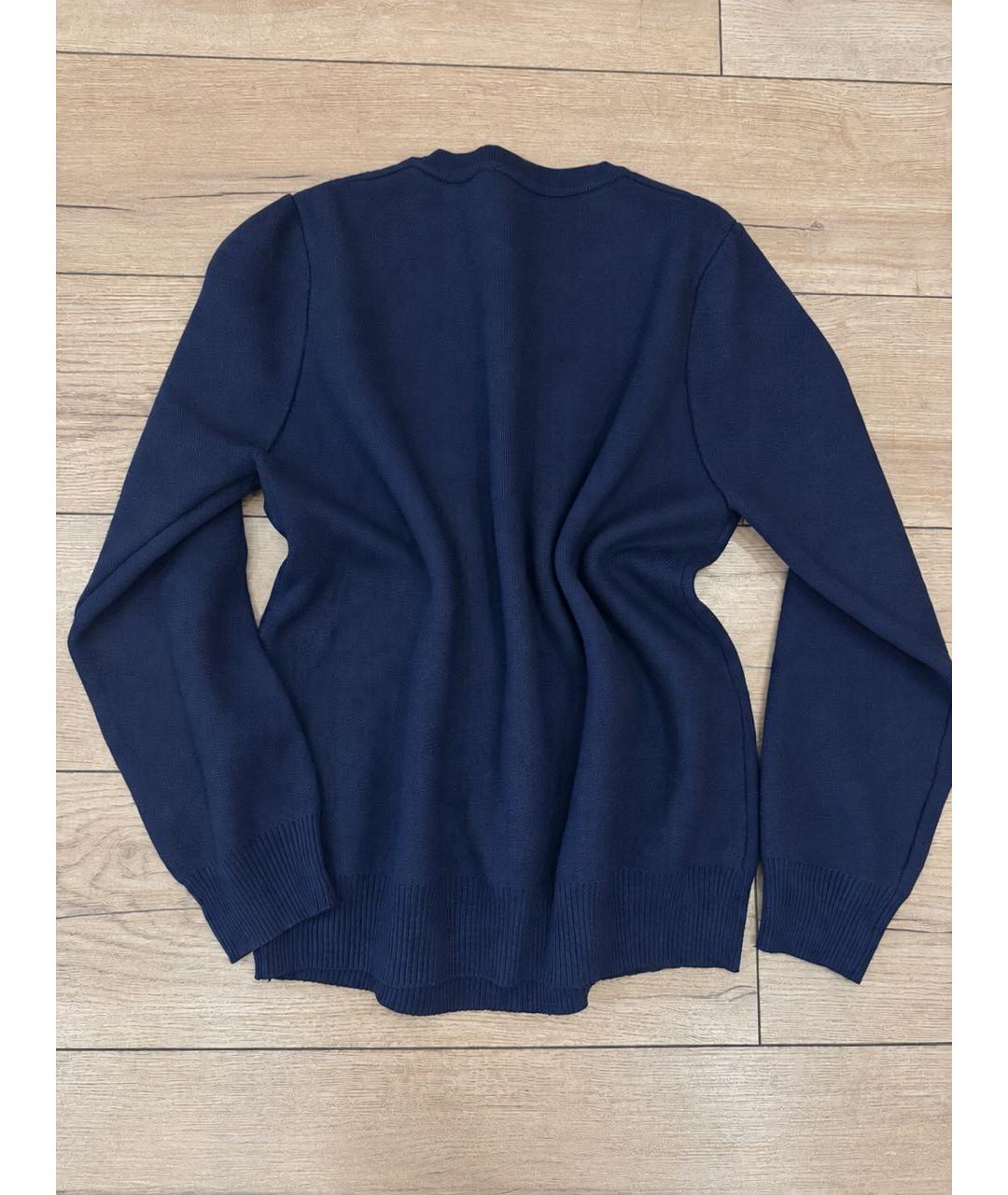 POLO RALPH LAUREN Темно-синий хлопковый джемпер / свитер, фото 2