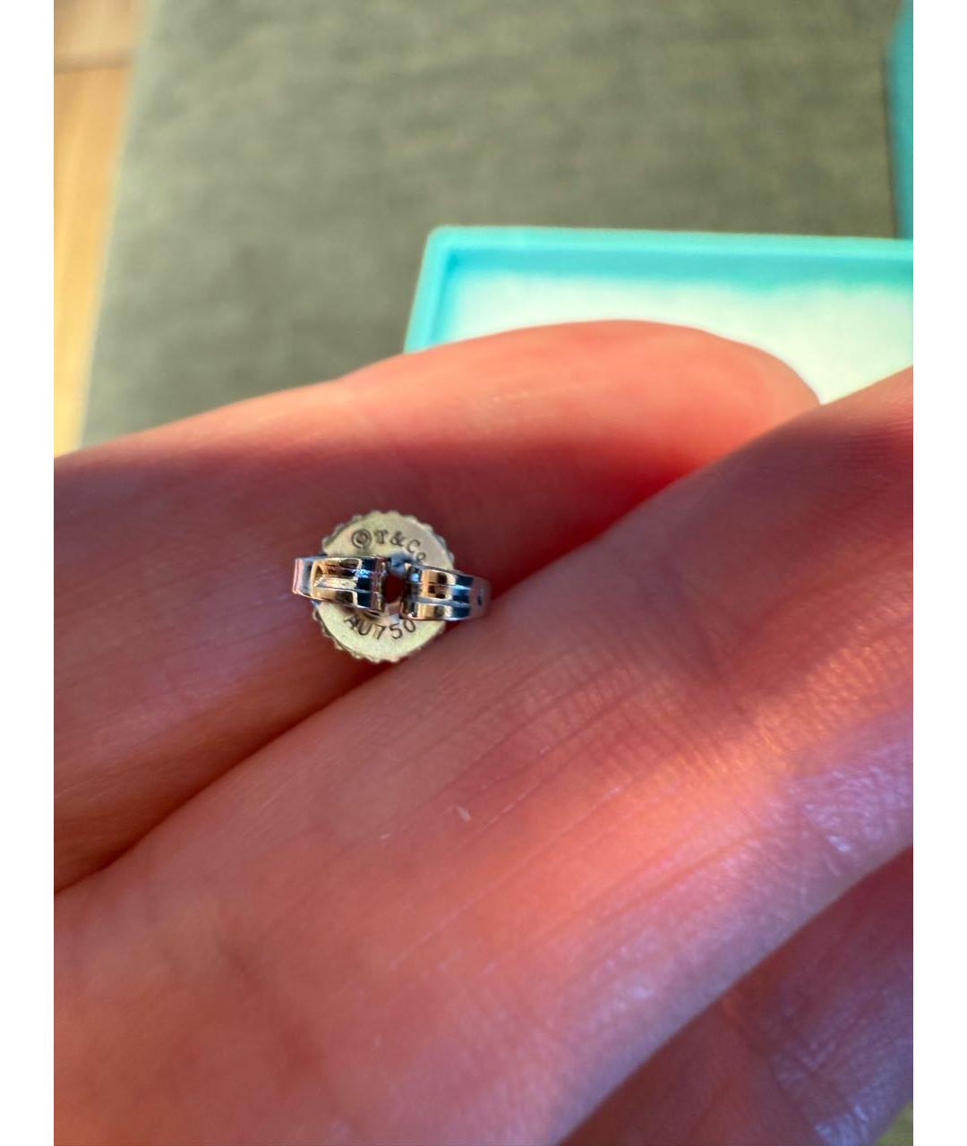 TIFFANY&CO Белые серьги из белого золота, фото 3