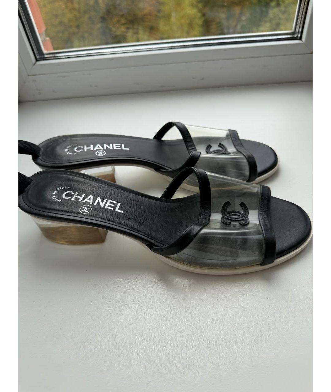 CHANEL Прозрачные сабо, фото 7
