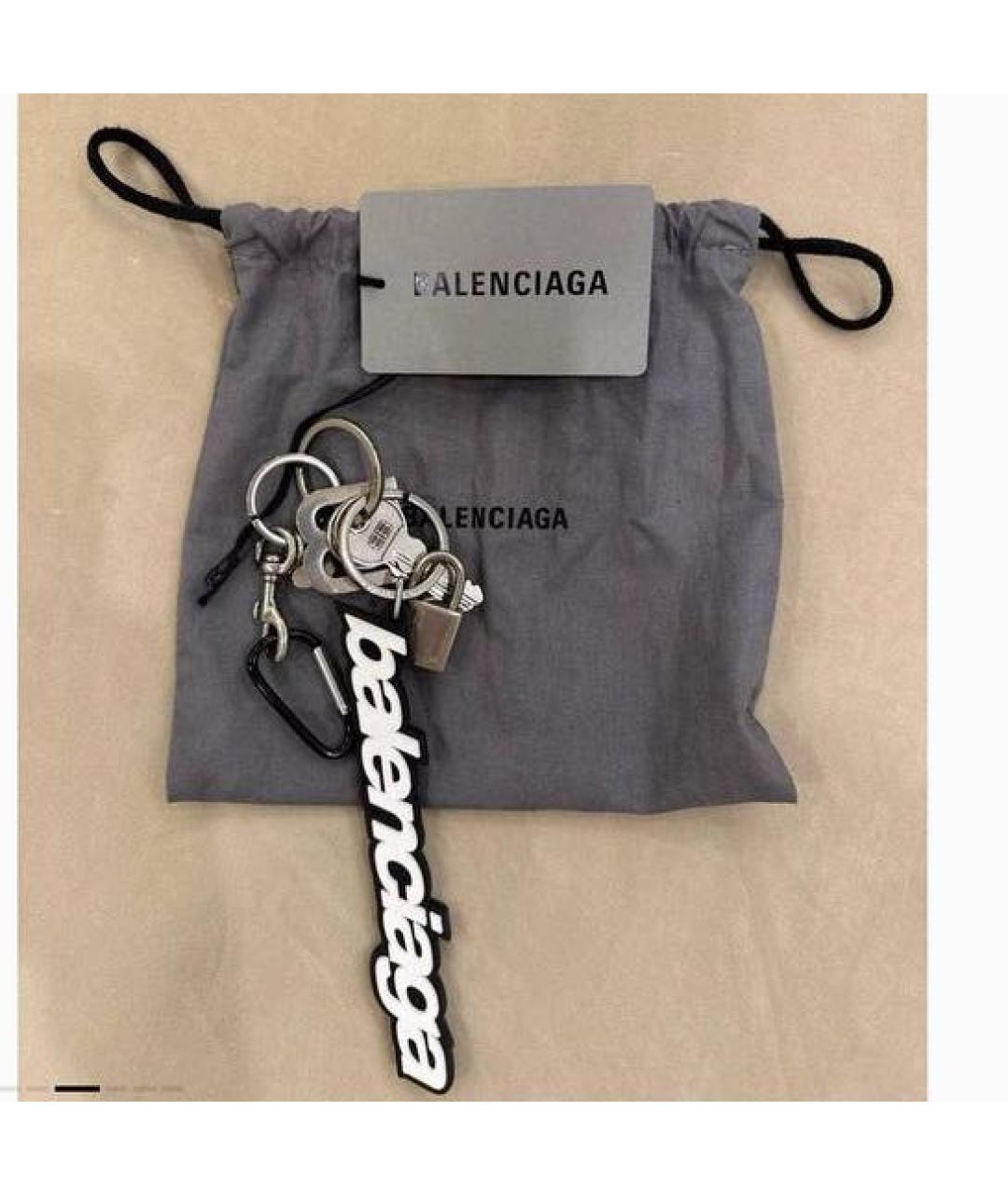 BALENCIAGA Серебряный брелок, фото 2