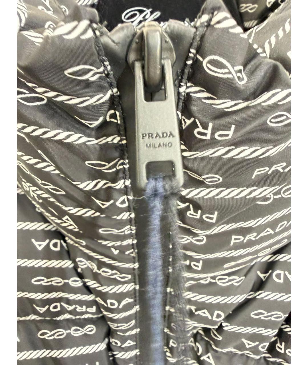PRADA Черная нейлоновая куртка, фото 7