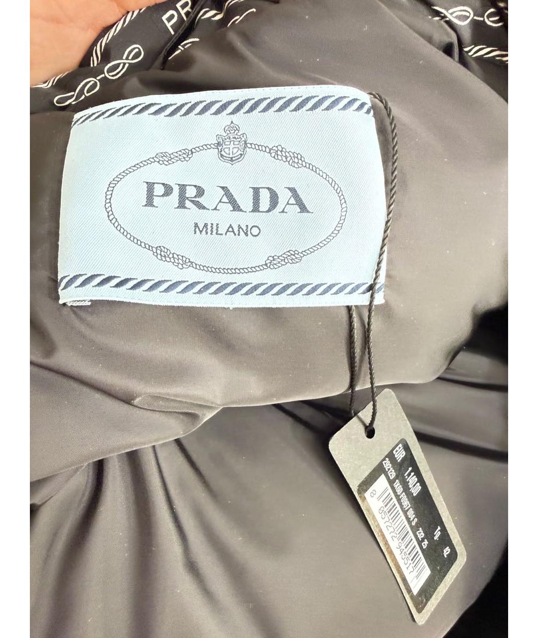 PRADA Черная нейлоновая куртка, фото 3