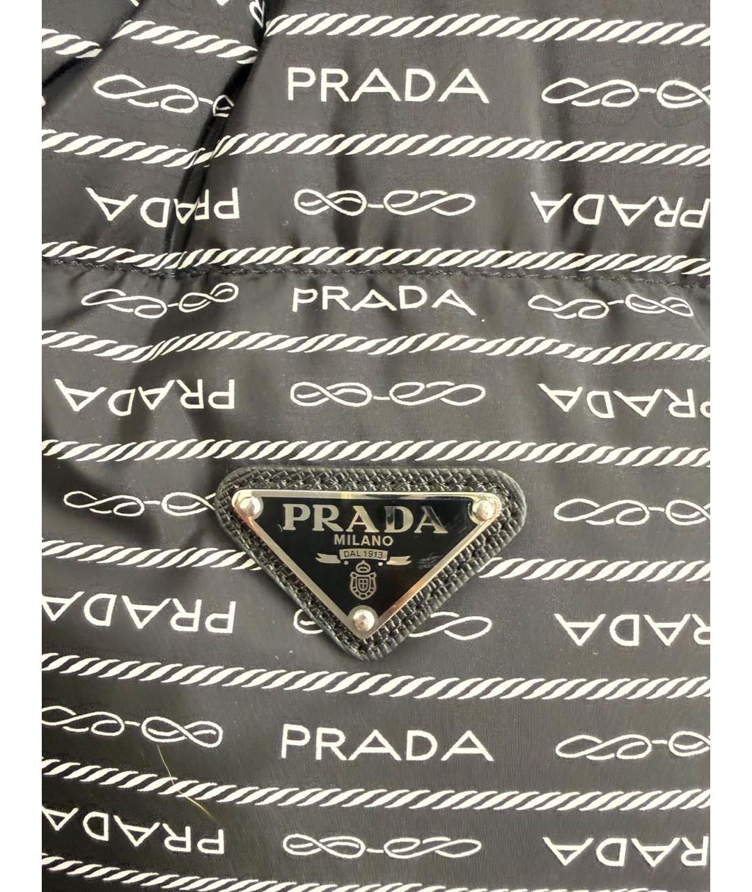 PRADA Черная нейлоновая куртка, фото 5