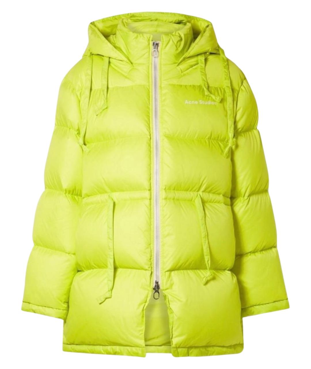 ACNE STUDIOS Салатовый пуховик, фото 1