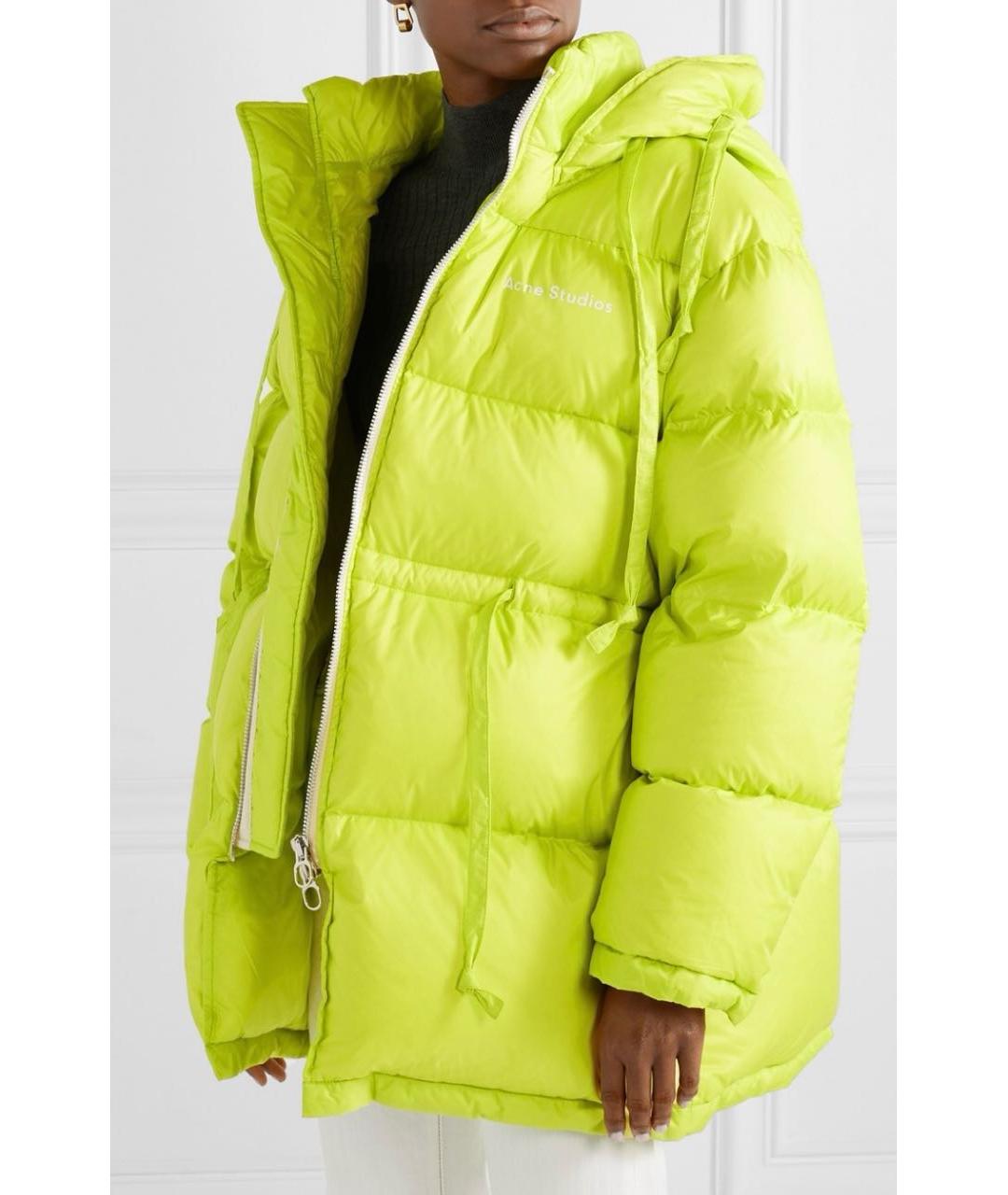 ACNE STUDIOS Салатовый пуховик, фото 2