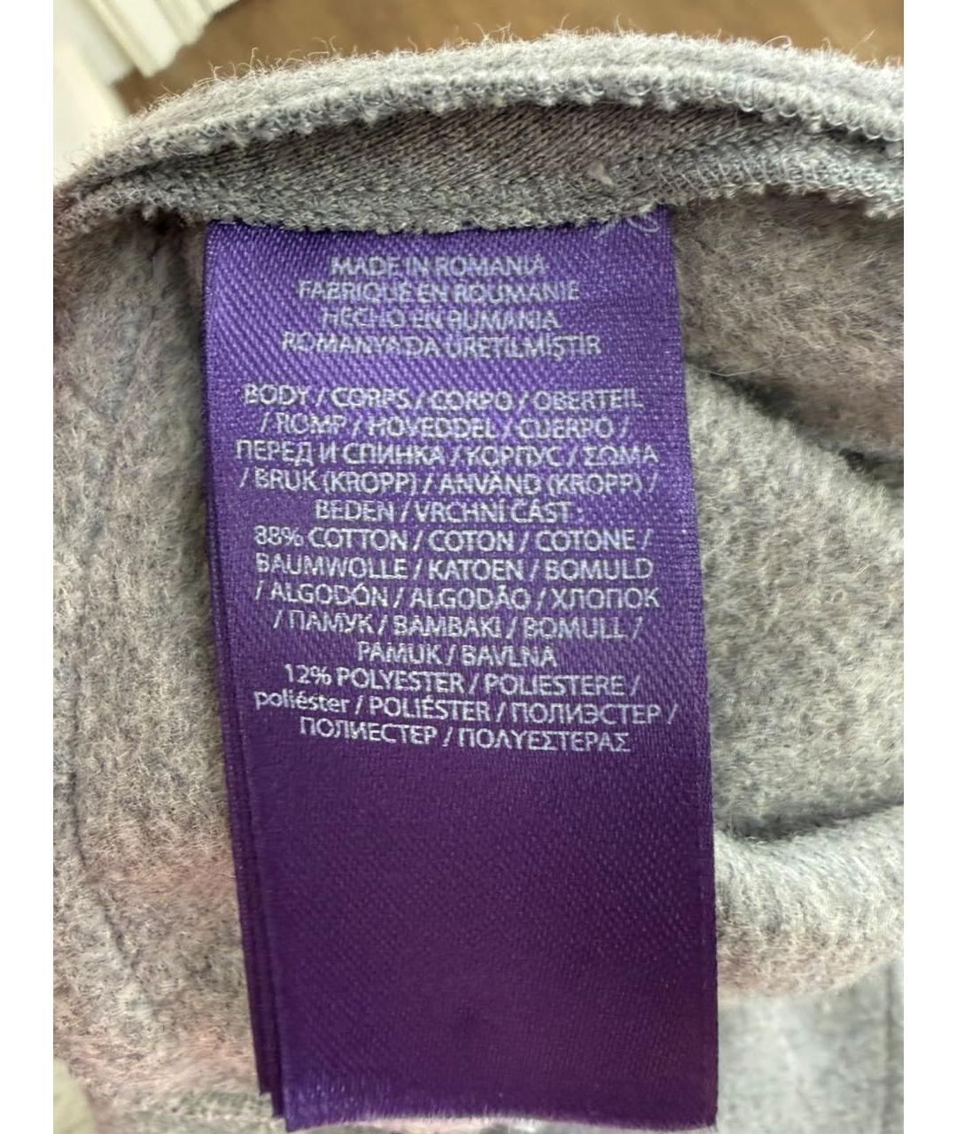 RALPH LAUREN PURPLE LABEL Серая хлопковая юбка миди, фото 5