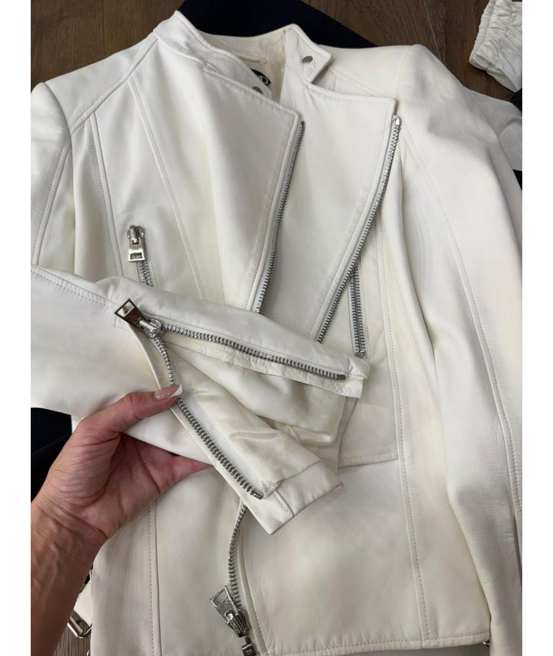 TOM FORD Белая кожаная куртка, фото 8