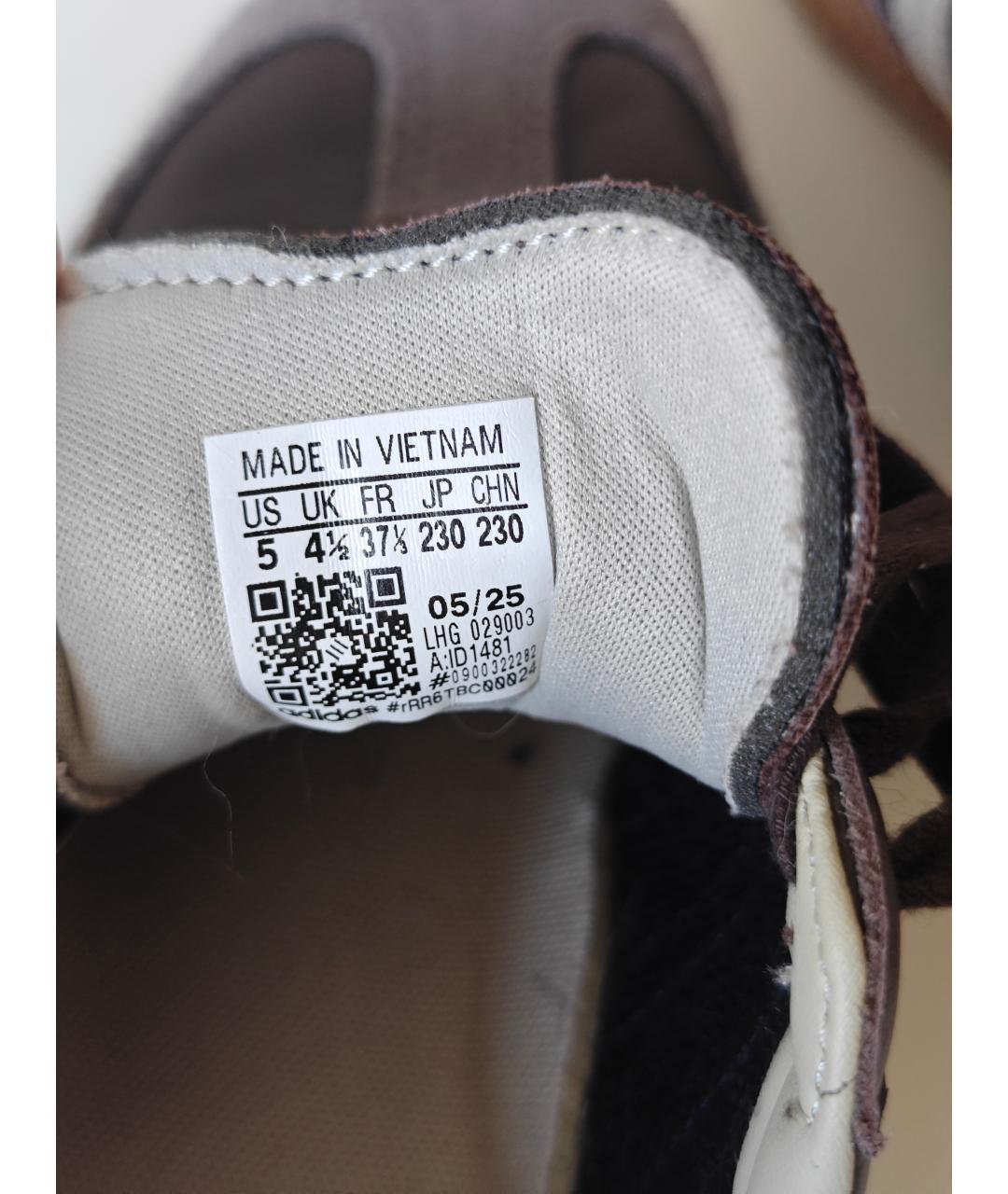 ADIDAS Коричневые кожаные кроссовки, фото 7