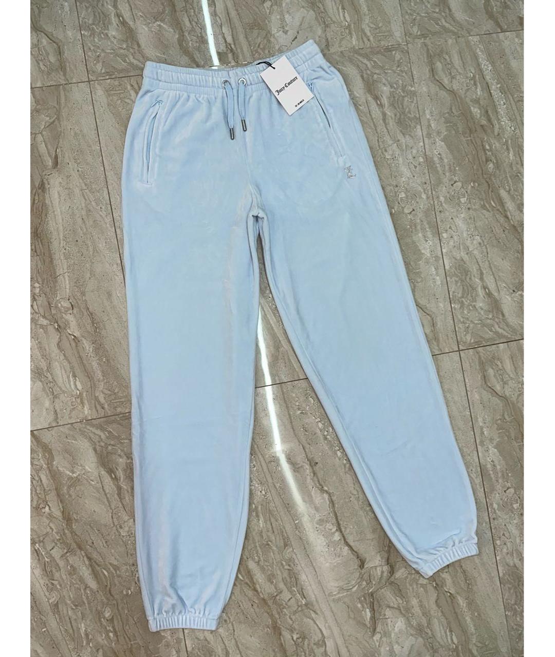 JUICY COUTURE Голубой велюровый спортивные костюмы, фото 7