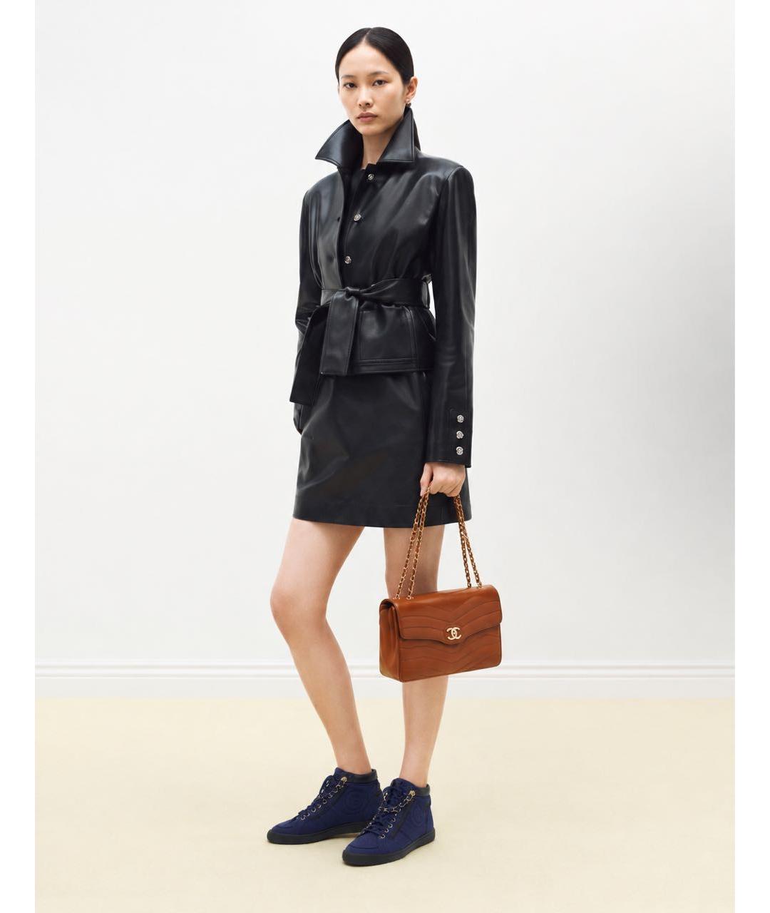 CHANEL Синие текстильные кеды, фото 8