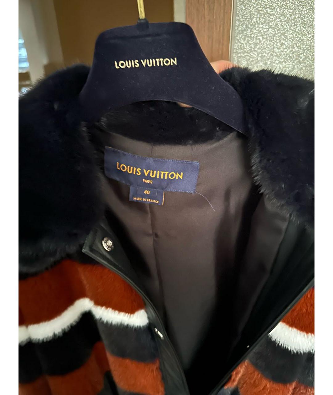 LOUIS VUITTON Мульти меховая шуба, фото 4