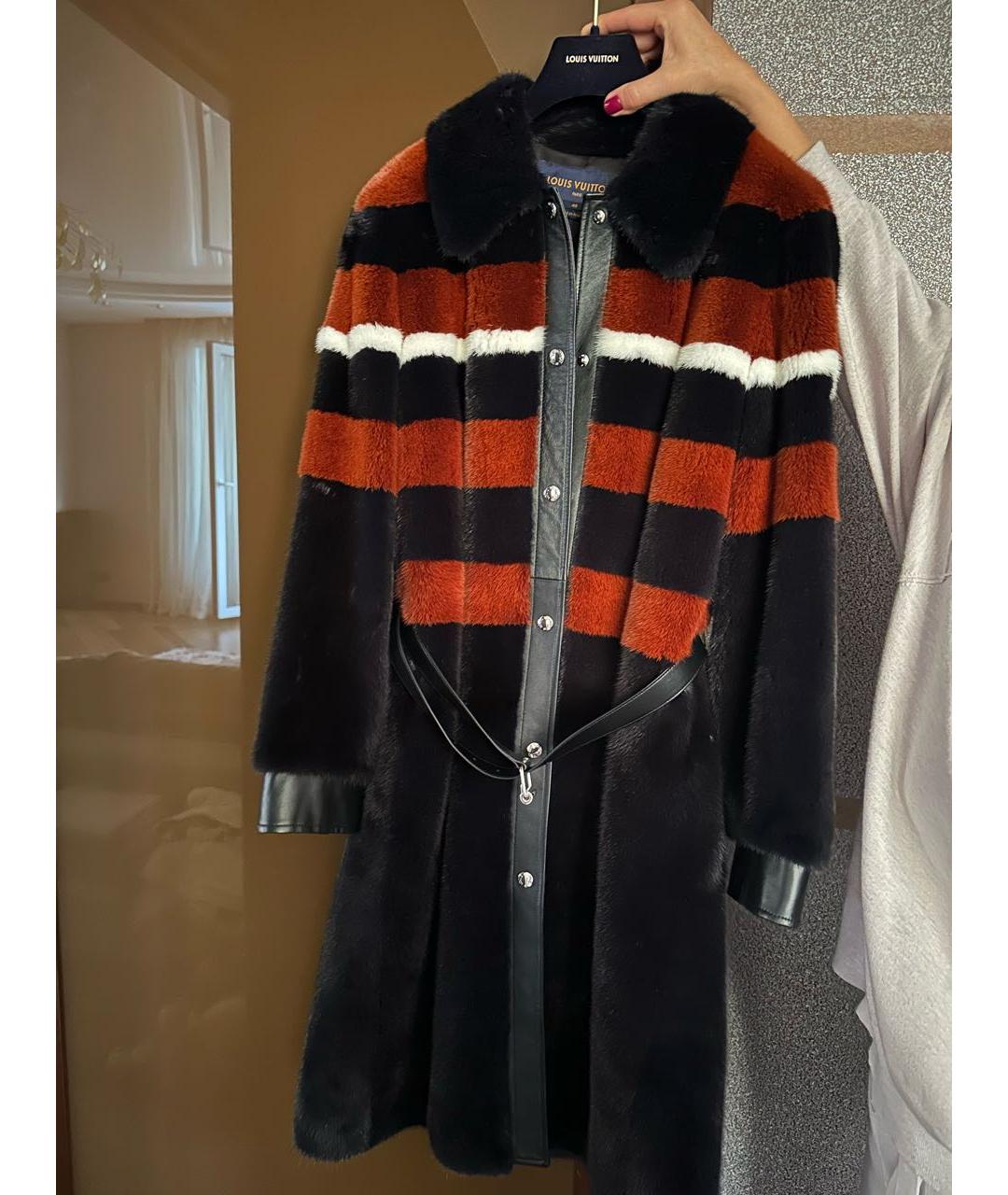 LOUIS VUITTON Мульти меховая шуба, фото 5