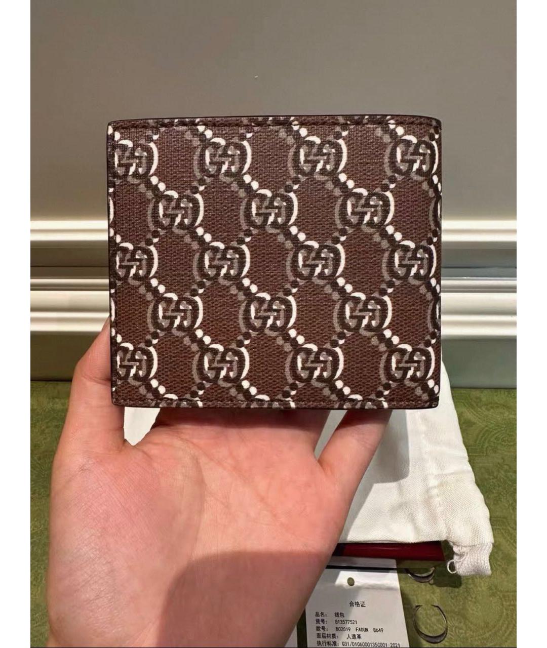 GUCCI Коричневый кошелек, фото 2