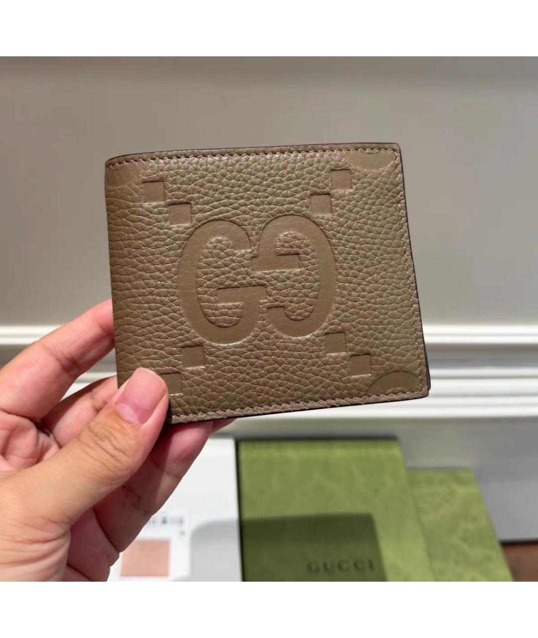 GUCCI Коричневый кожаный кошелек, фото 3