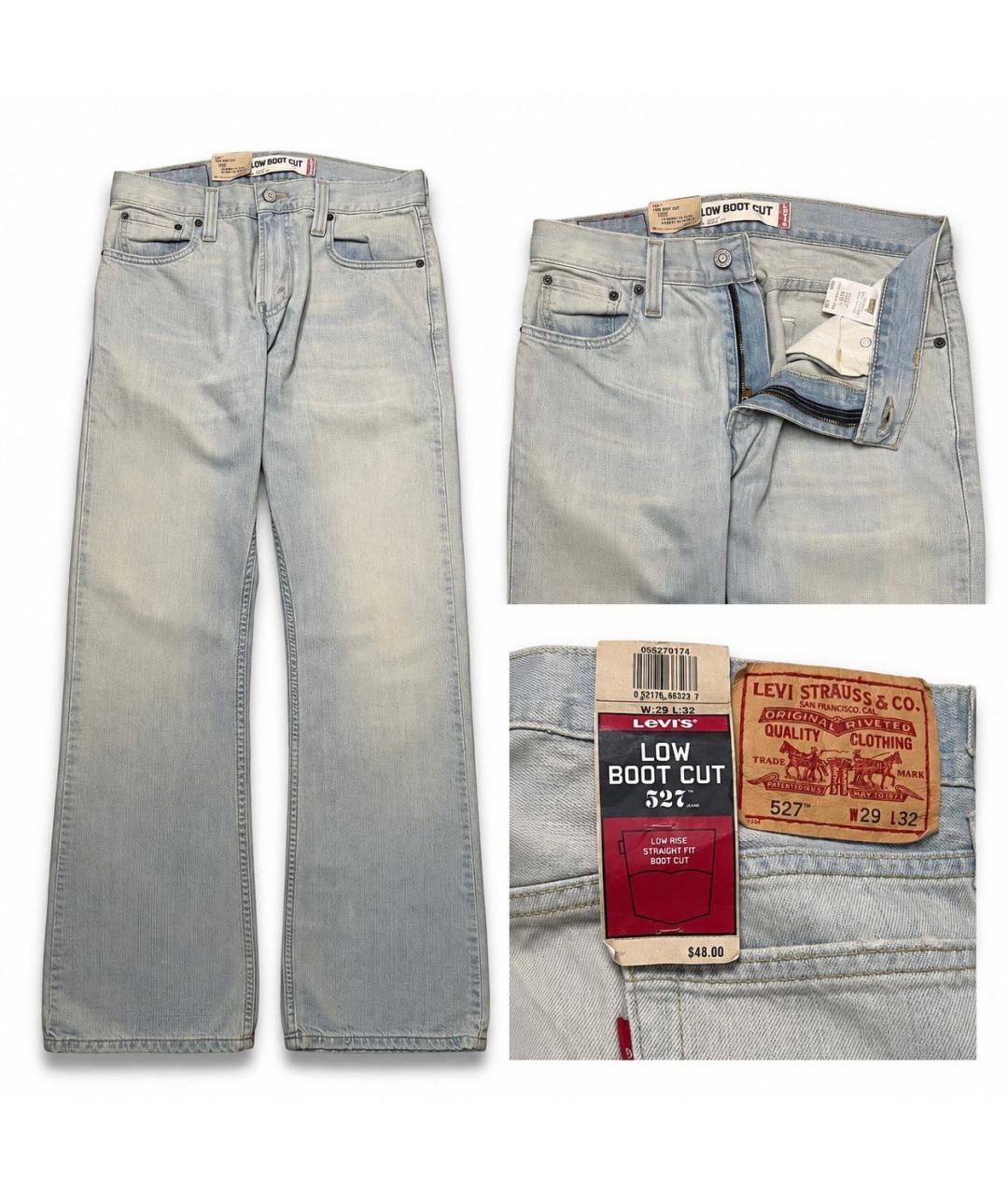 LEVI'S Голубые хлопковые джинсы, фото 2