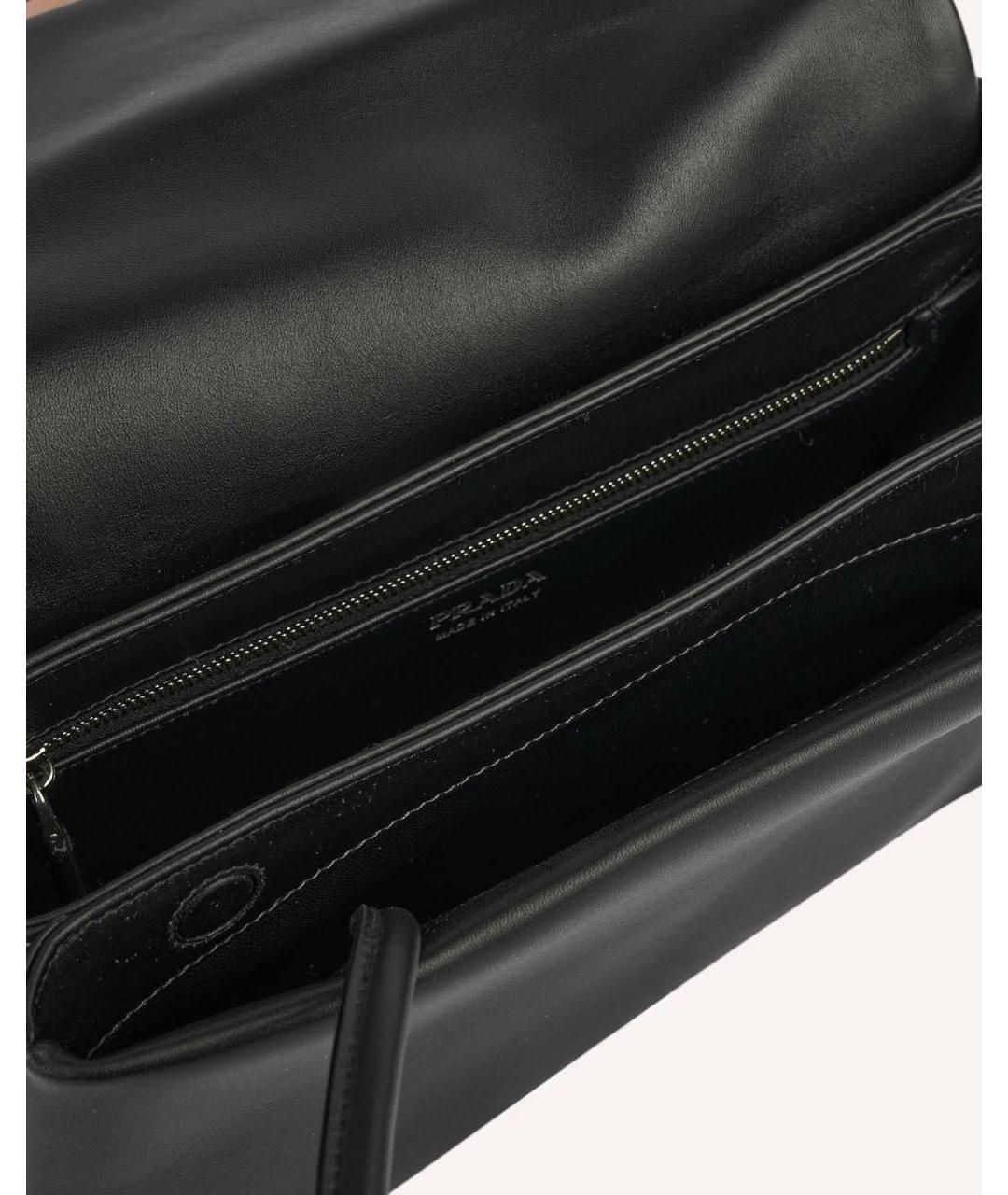 PRADA Черная кожаная сумка тоут, фото 5