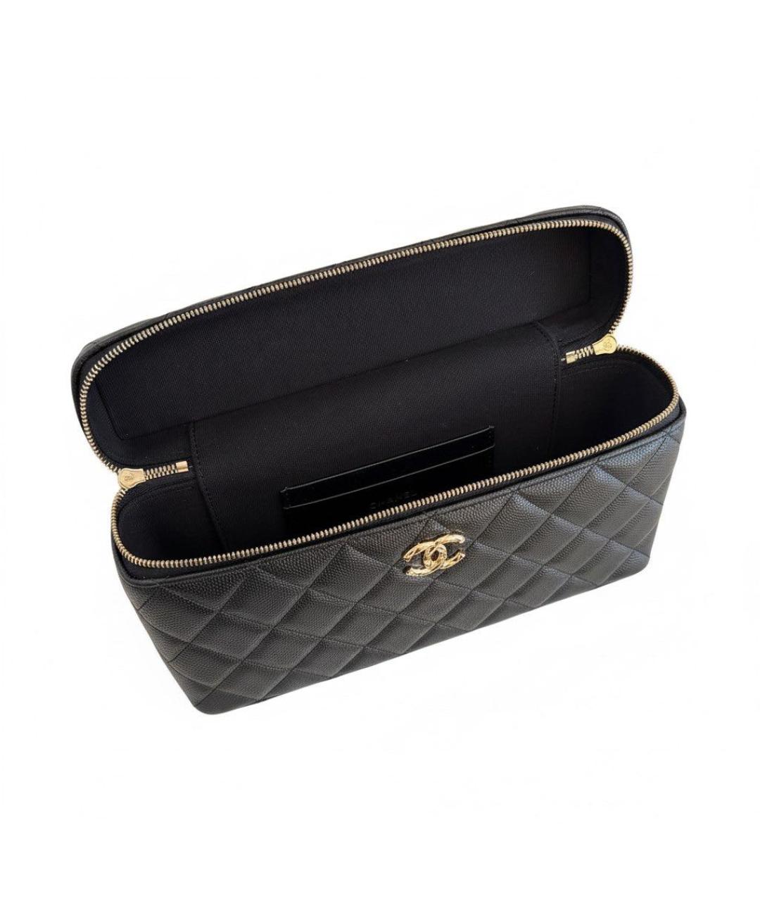 CHANEL Черная кожаная сумка через плечо, фото 4