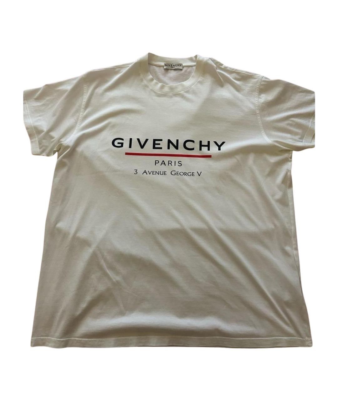 GIVENCHY Белая хлопковая футболка, фото 1