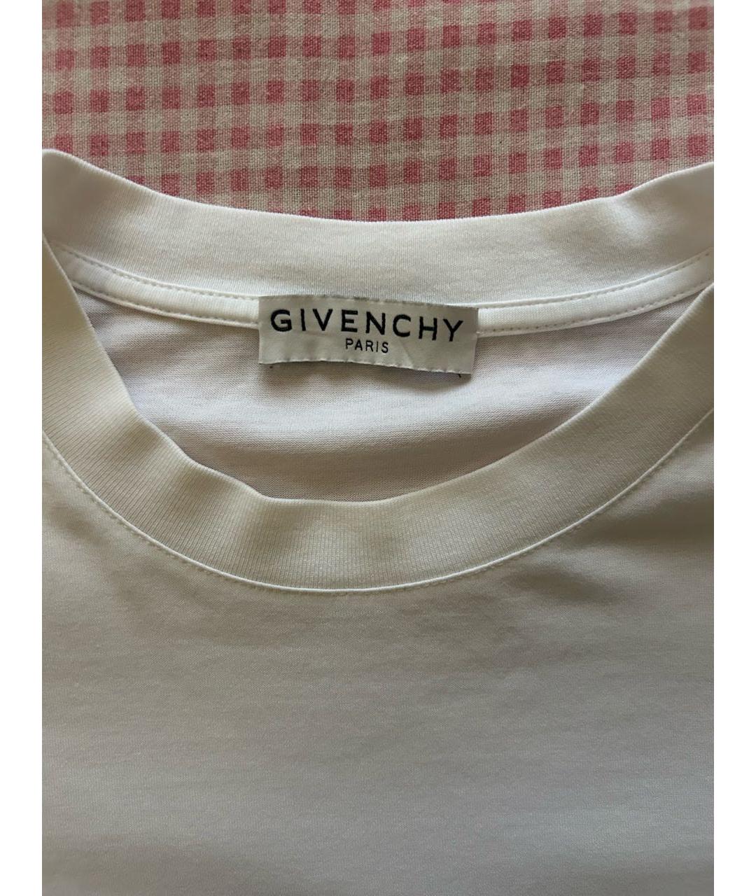 GIVENCHY Белая хлопковая футболка, фото 4