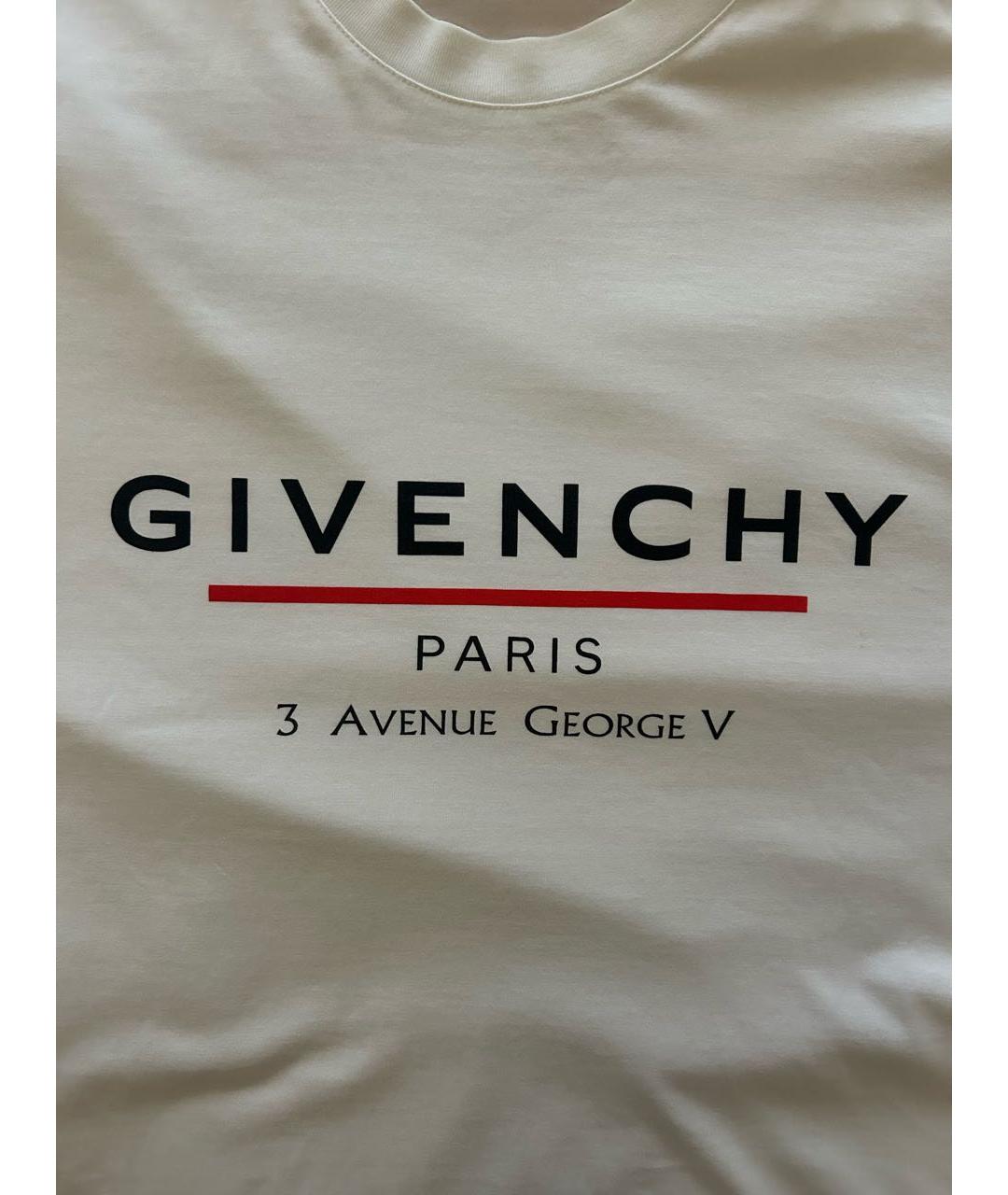 GIVENCHY Белая хлопковая футболка, фото 3