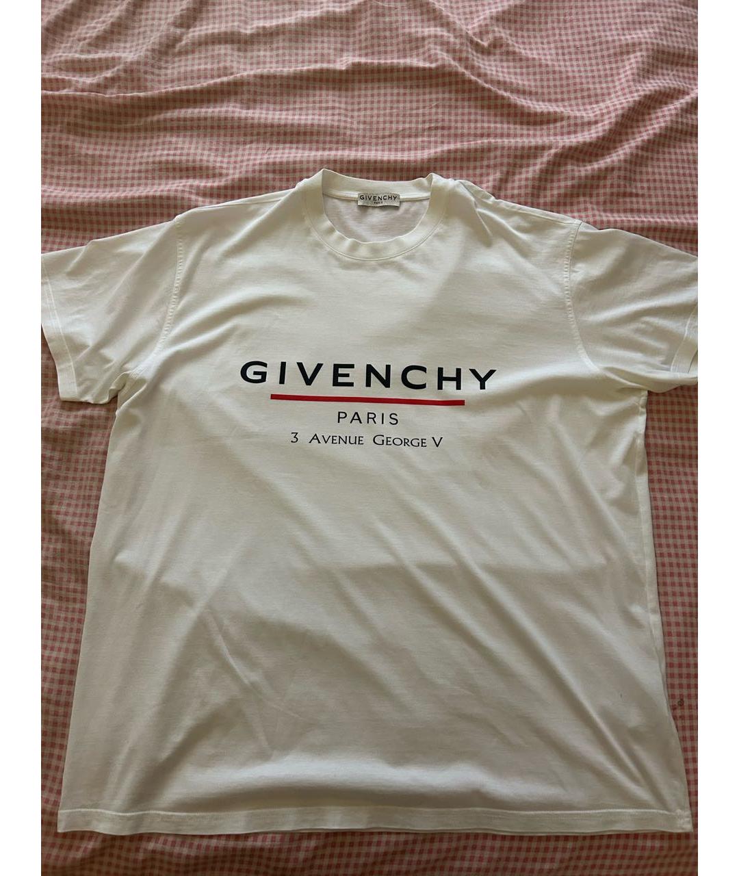 GIVENCHY Белая хлопковая футболка, фото 5