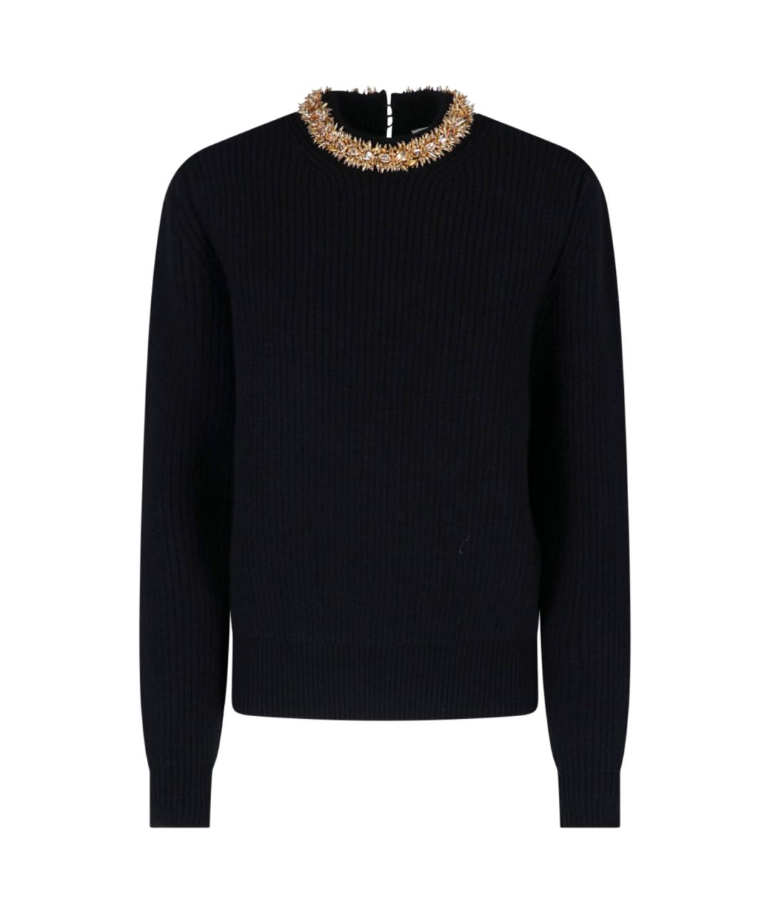 BALMAIN Черный кашемировый джемпер / свитер, фото 4