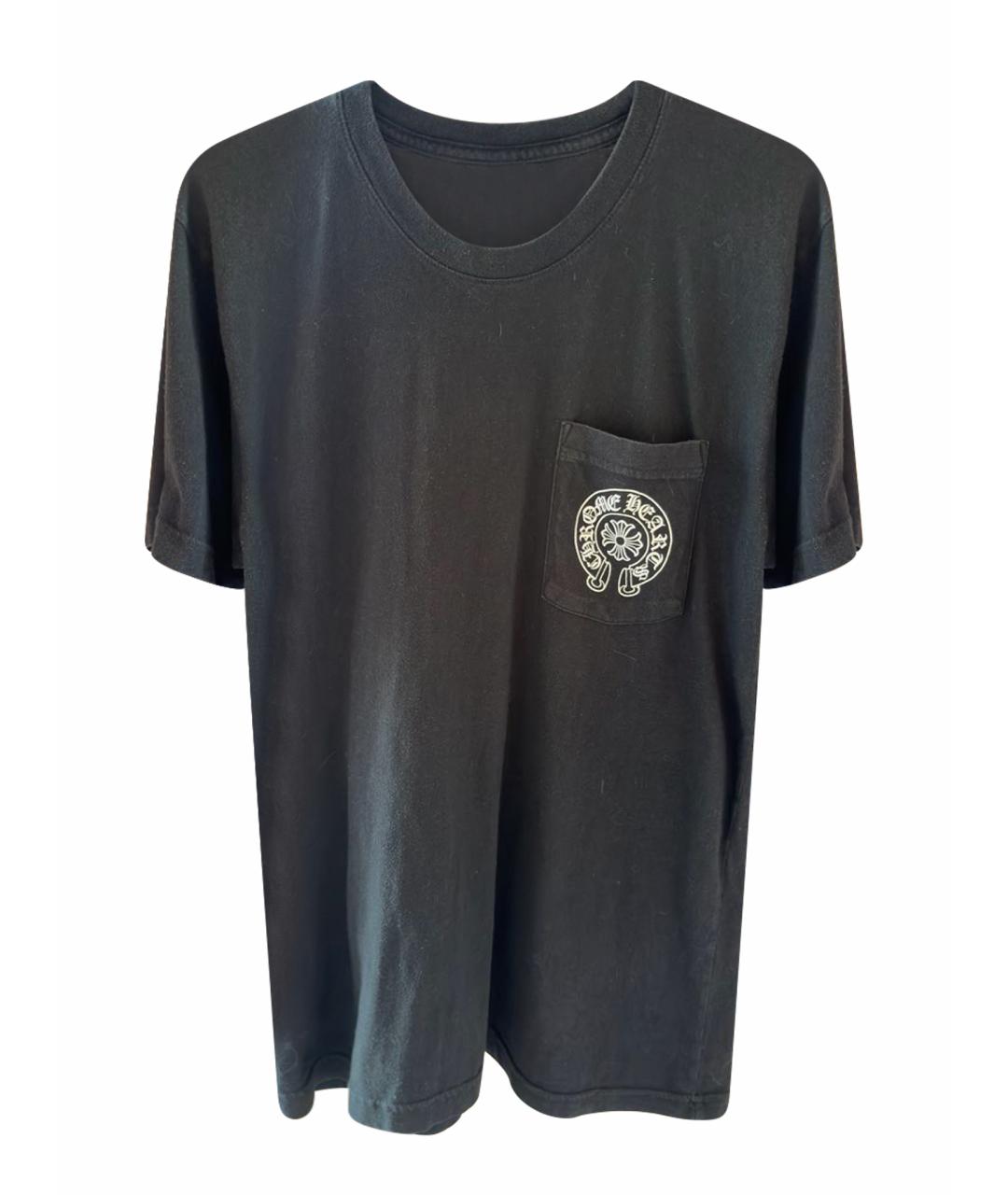 CHROME HEARTS Черная хлопковая футболка, фото 1