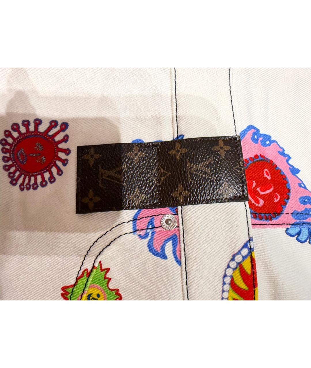 LOUIS VUITTON Белое деним повседневное платье, фото 4
