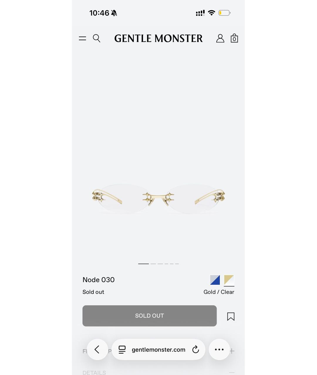 GENTLE MONSTER Прозрачные солнцезащитные очки, фото 7