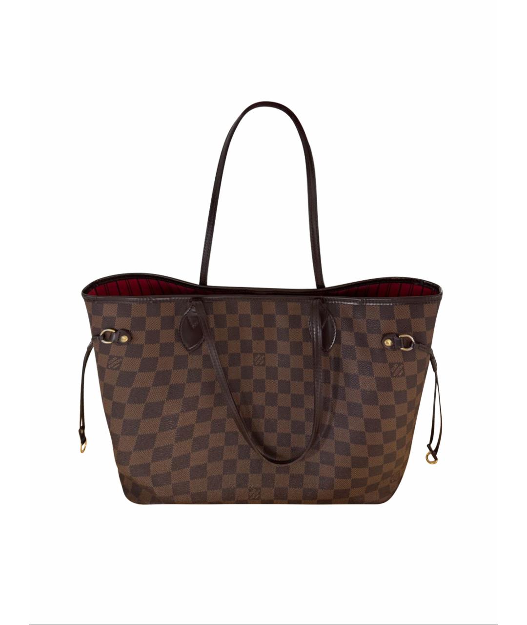 LOUIS VUITTON Коричневая сумка тоут из канвы, фото 1