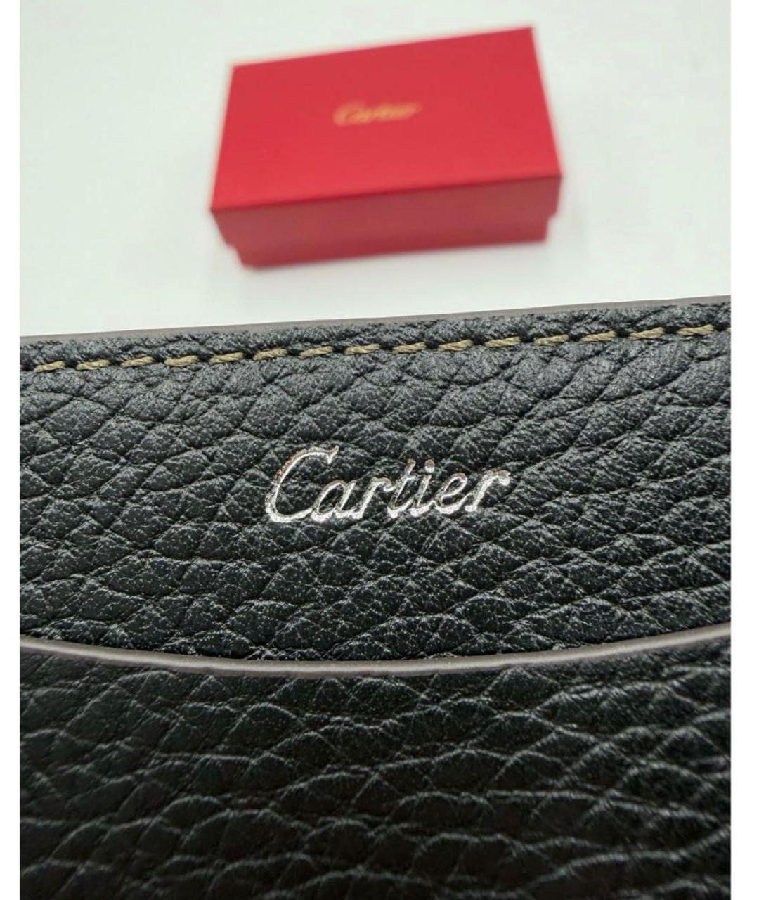 CARTIER Черный кожаный кардхолдер, фото 5