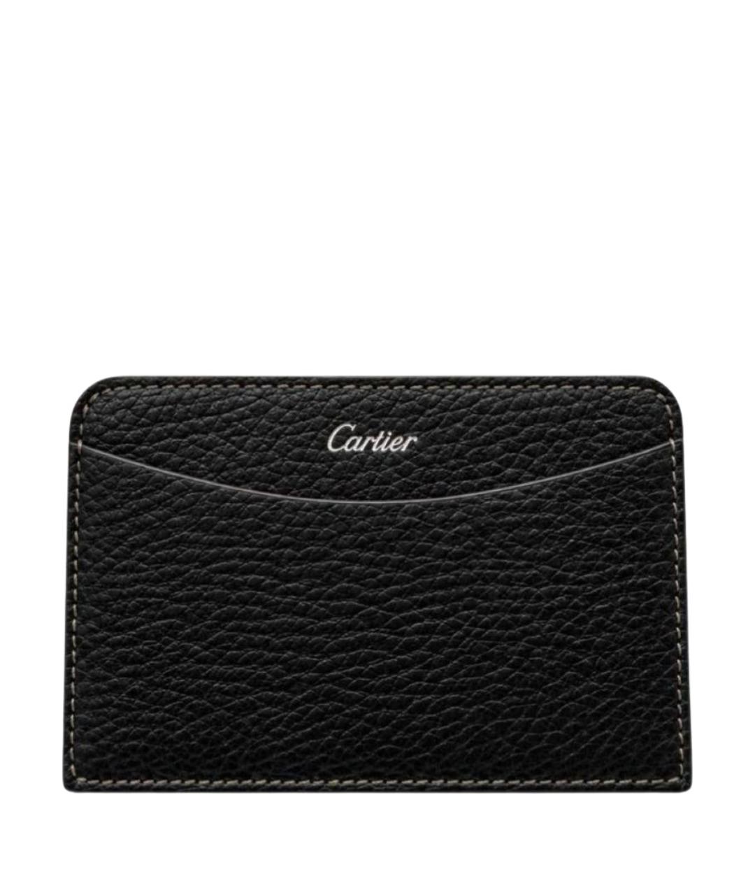 CARTIER Черный кожаный кардхолдер, фото 1